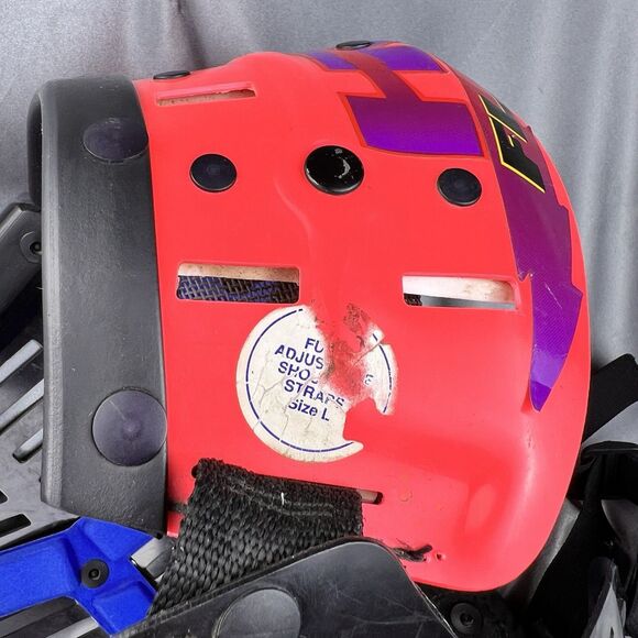 Vintage 90s HRP Flak Jak III Motocross Supercross Chest Protector Jr. Roost Neon - Picture 5 of 16